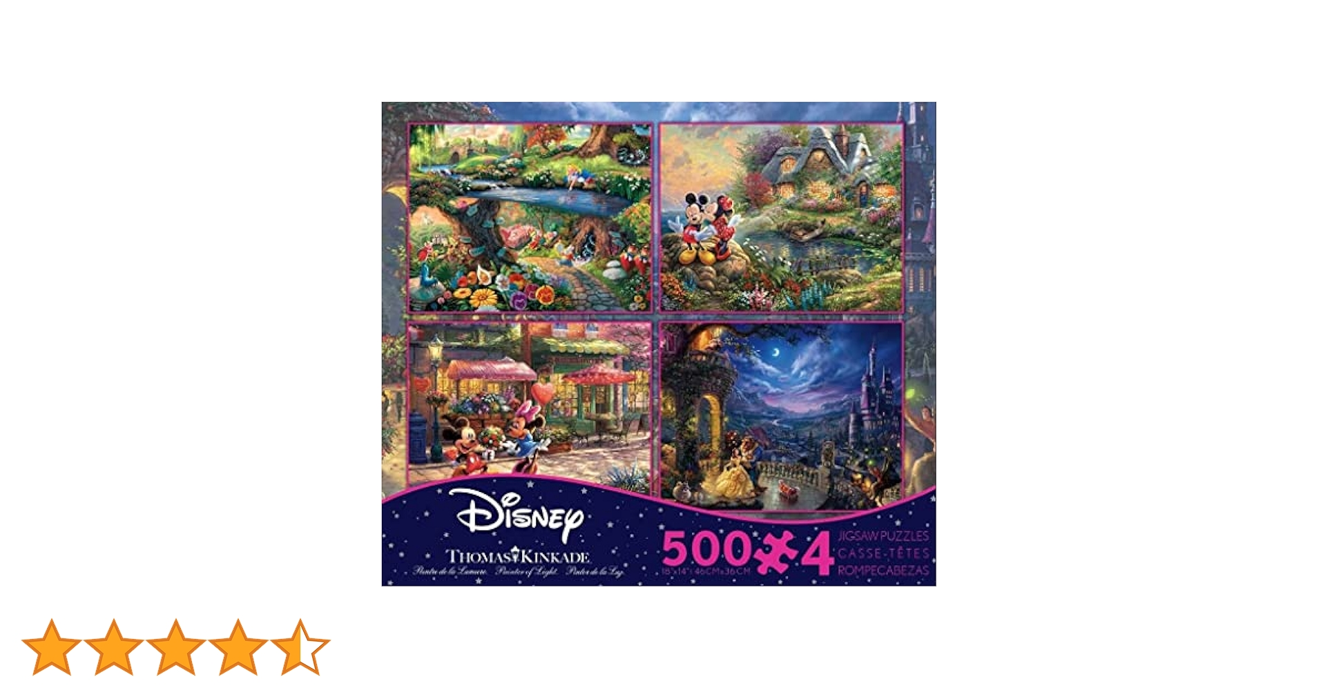新品☆ディズニー トーマスキンケード 不思議の国のアリス ジグソーパズル 500 Disney - 新品☆ディズニー トーマスキンケード 不思議の国の